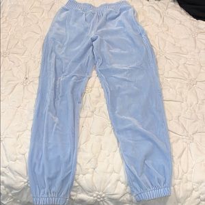 Crushed velvet joggers